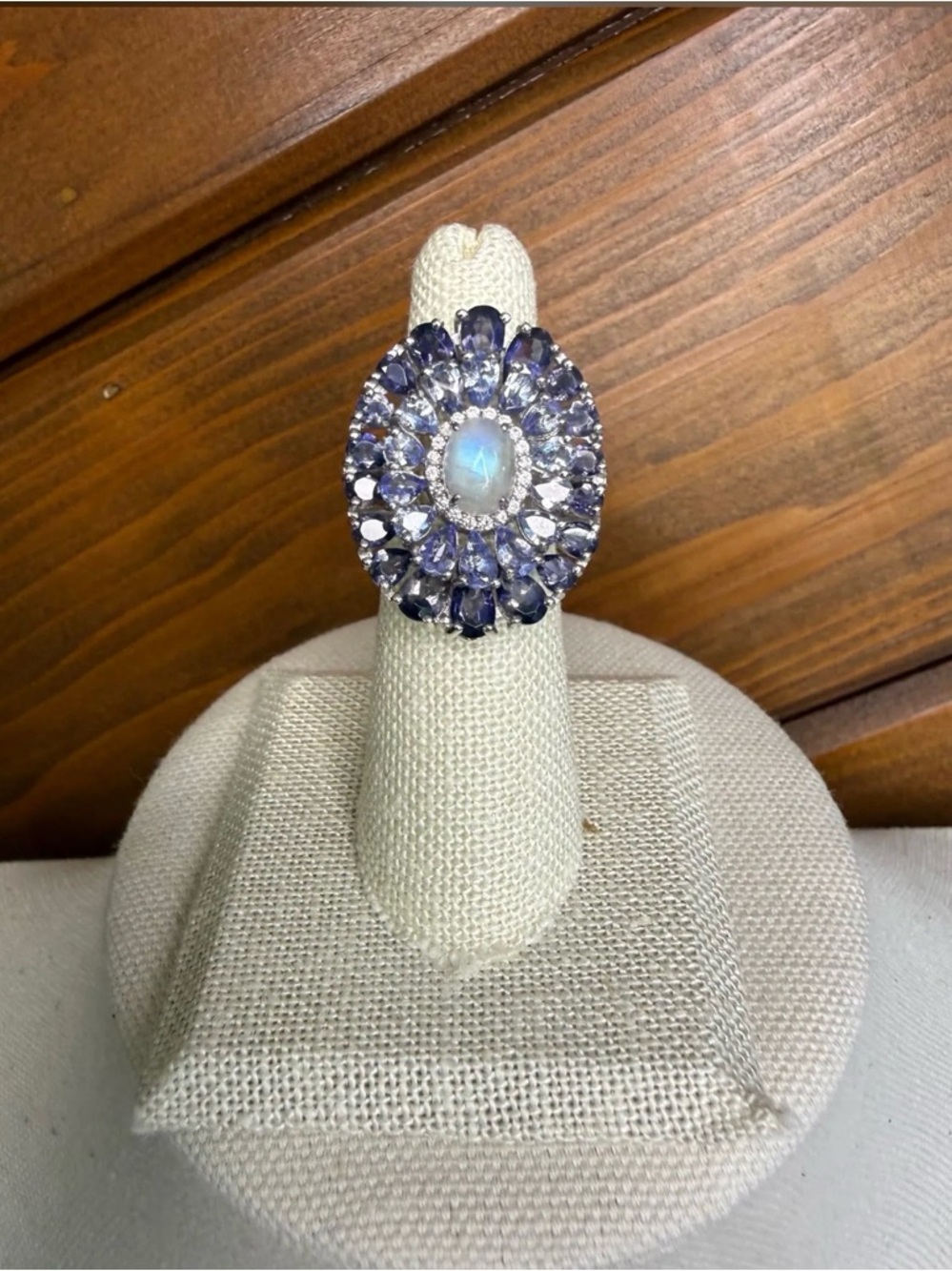 Vintage Colleen Lopez China JCL Sterling with Multi Stones Ring, Size 7. - Picture 4 of 5